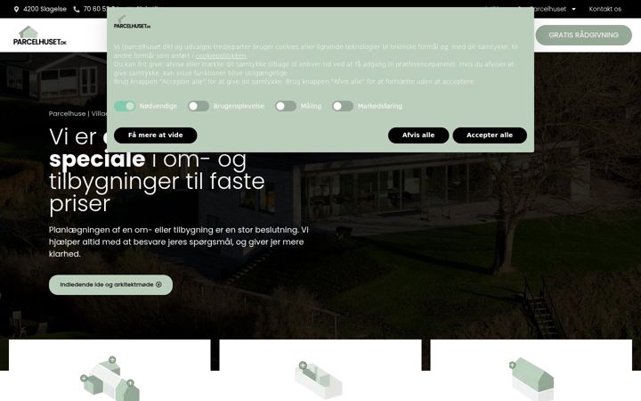 Ekrano kopija parcelhuset.dk