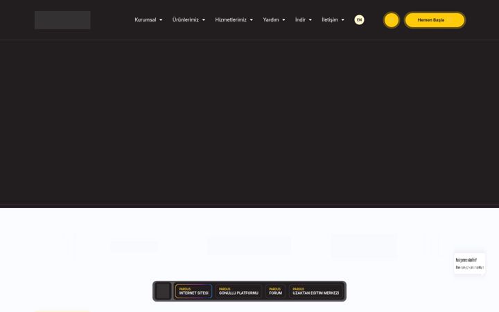 Screenshot of pardus.org.tr