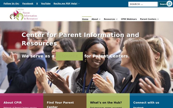 Screenshot of parentcenterhub.org