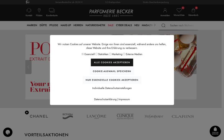 Screenshot of parfuemerie-becker.de