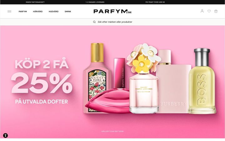Screenshot of parfym.se