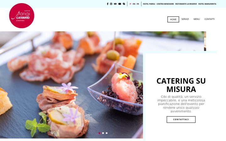 Screenshot of parigicatering.com
