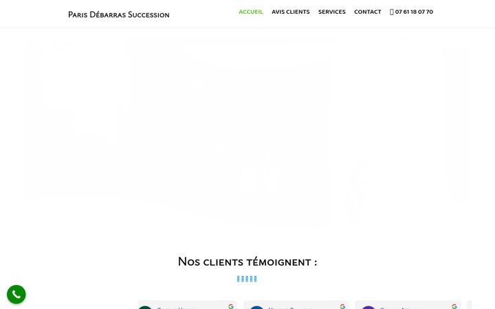 Screenshot of paris-debarras-succession.fr