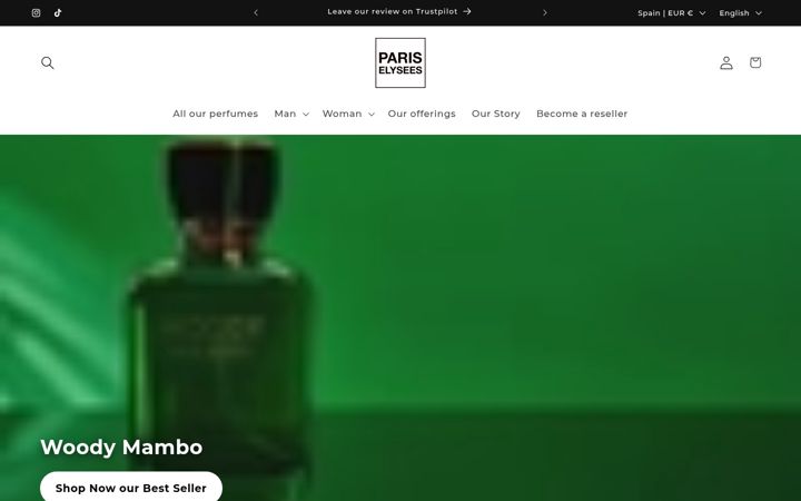 Screenshot of paris-elysees.com
