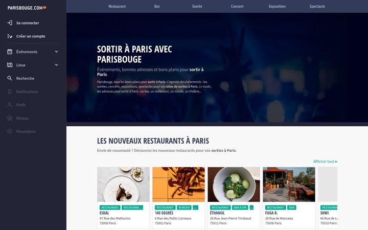 Screenshot of parisbouge.com