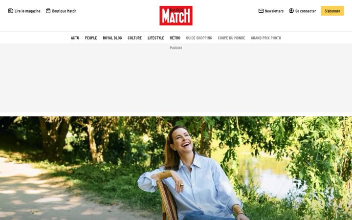 Snímek obrazovky parismatch.com