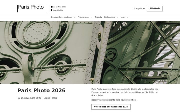 Screenshot of parisphoto.com