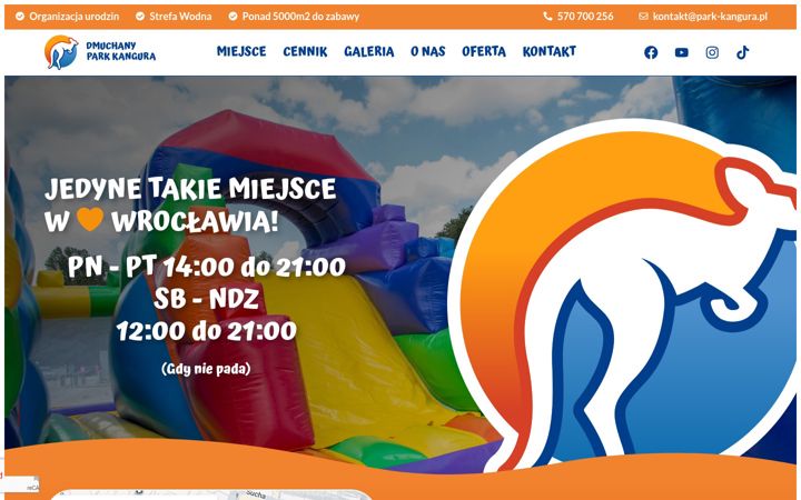 Screenshot ta' park-kangura.pl