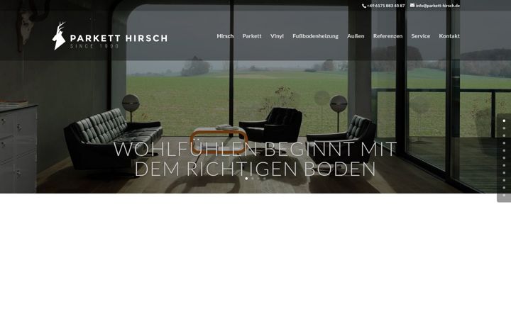 Ekraanipilt saidist parkett-hirsch.de