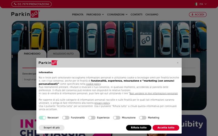 Screenshot of parkingo.com