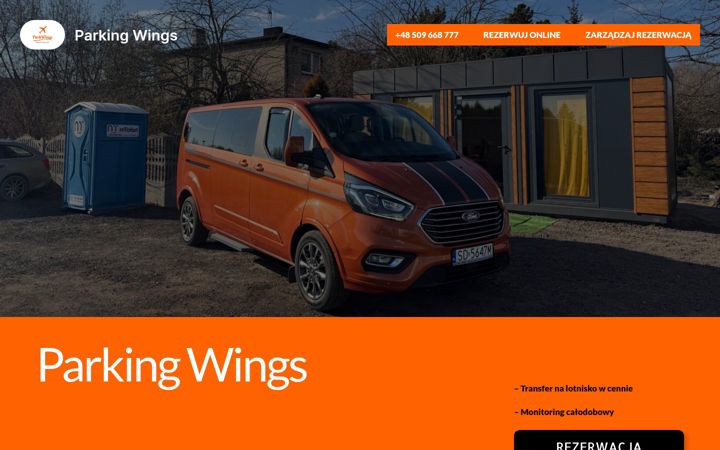 Screenshot of parkingwings.pl