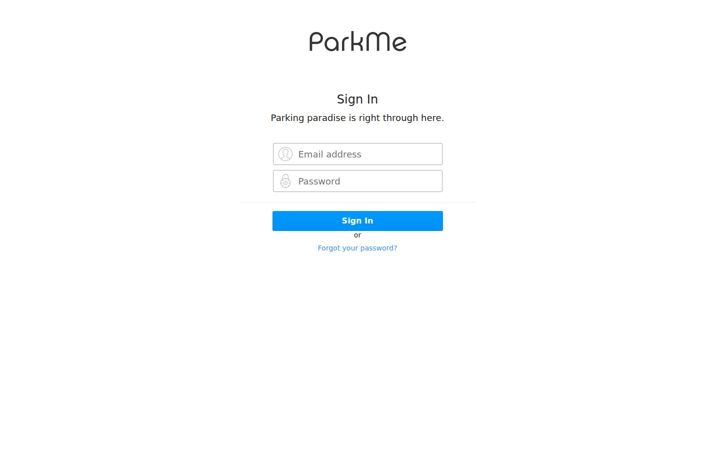 Screenshot of parkme.com