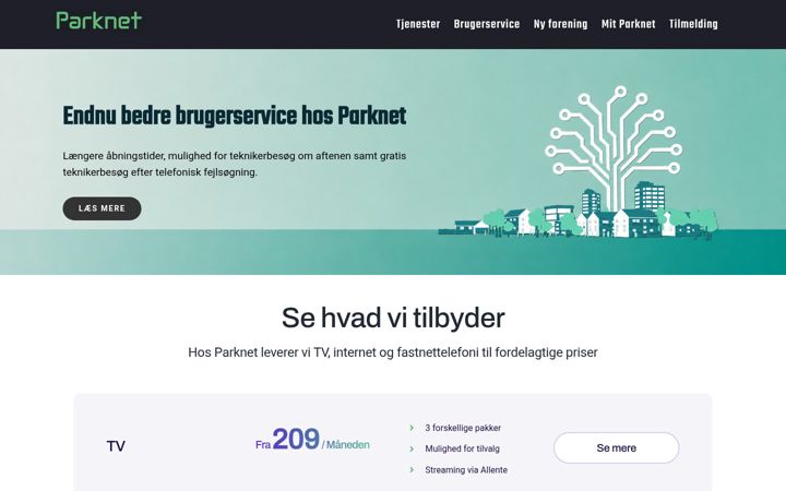 Screenshot of parknet.dk