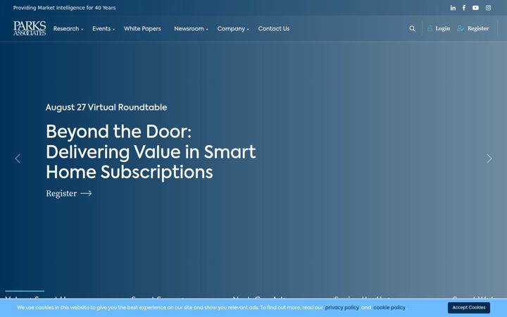 Screenshot of parksassociates.com