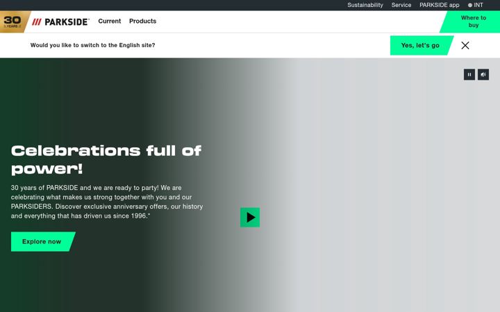 Screenshot of parkside-diy.com