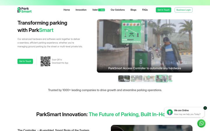 Screenshot of parksmart.in