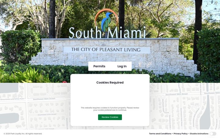 Screenshot of parksouthmiami.com
