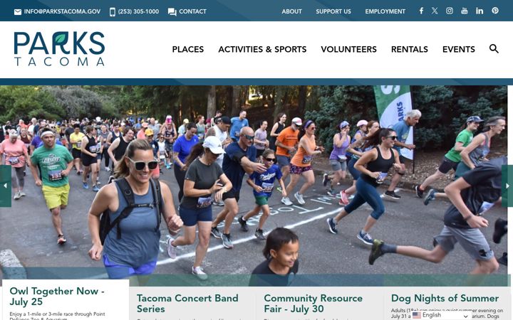 Screenshot of parkstacoma.gov