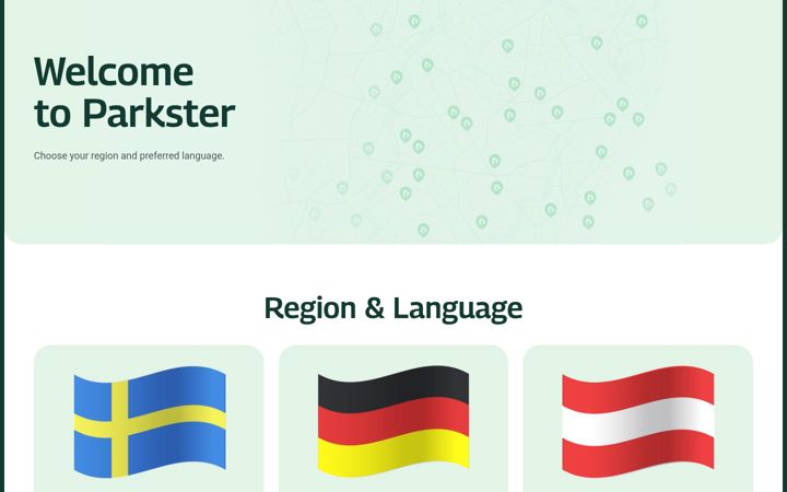 Screenshot του parkster.com