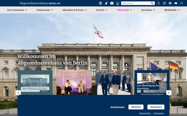 Screenshot of parlament-berlin.de