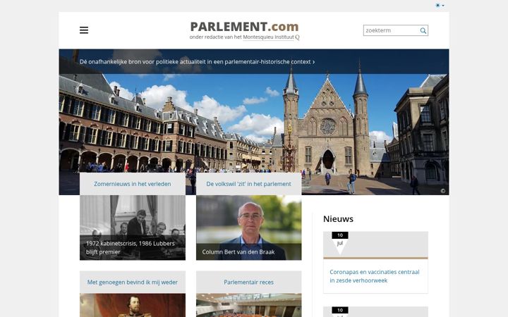 Screenshot of parlement.com