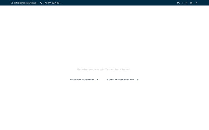 Screenshot of paroconsulting.de