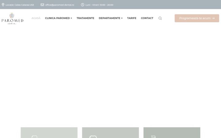 Screenshot of paromed-dental.ro