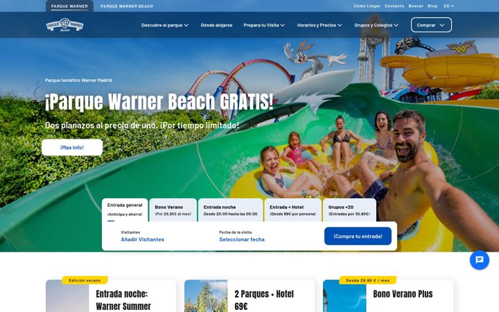 Screenshot of parquewarner.com