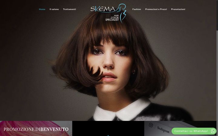 Screenshot of parrucchiereskema.it