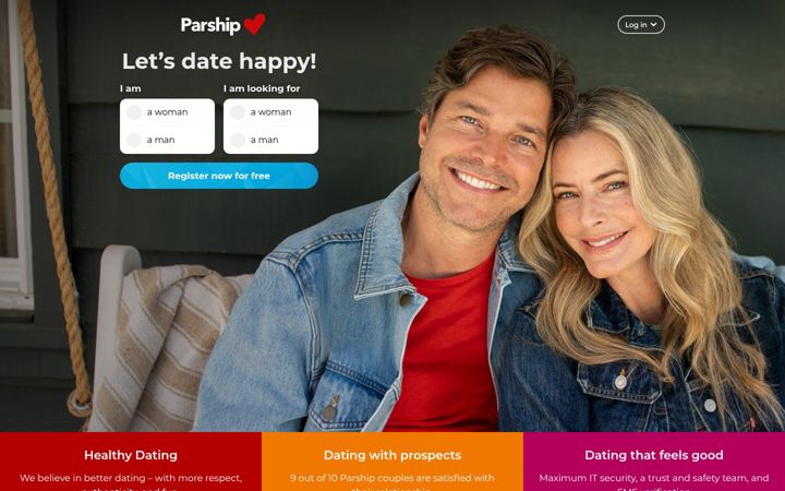 Screenshot of parship.com