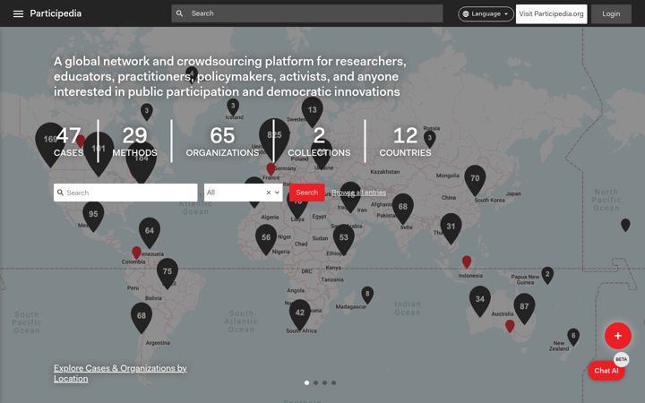 Screenshot di participedia.net