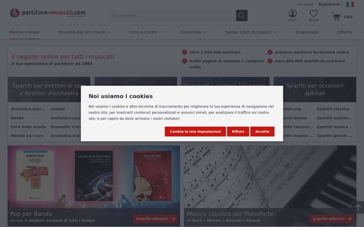 Screenshot of partiture-musicali.com