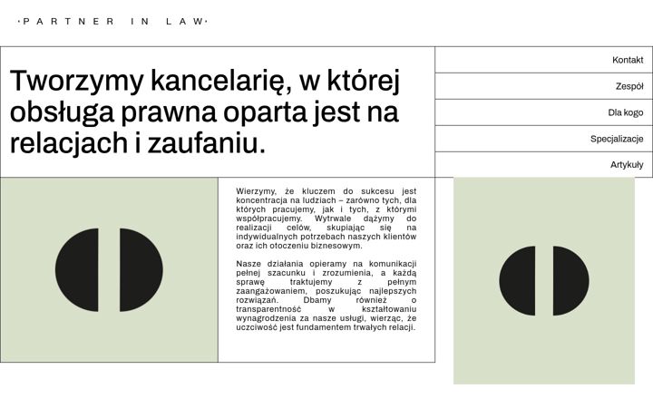 Screenshot of partnerinlaw.pl