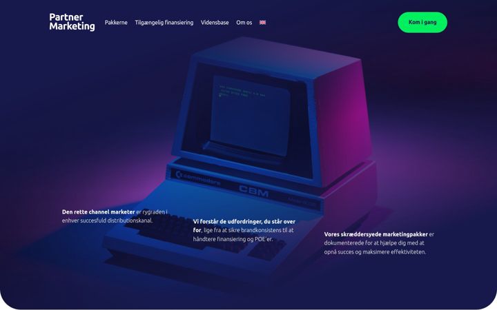 Screenshot of partnermarketing.dk