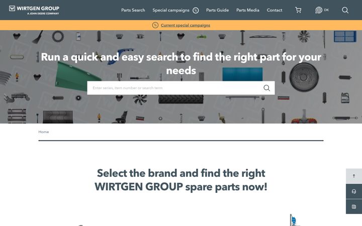 Skärmbild av partsandmore.net
