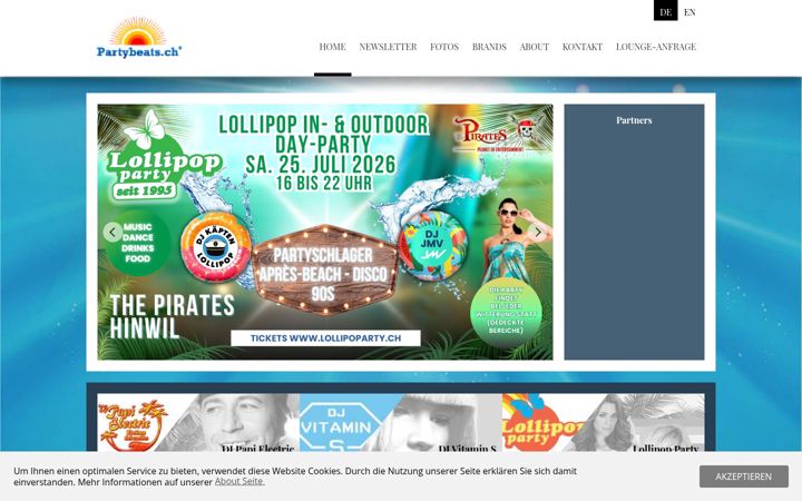 Kuvakaappaus sivustosta partybeats.com