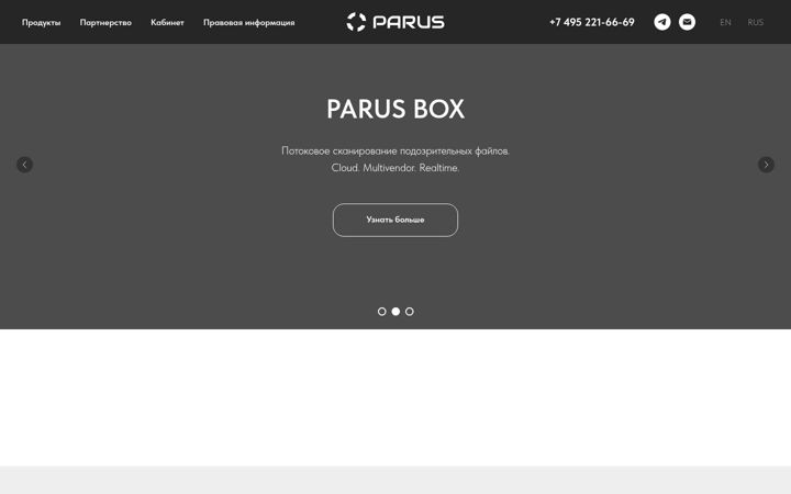 Screenshot of parus.su