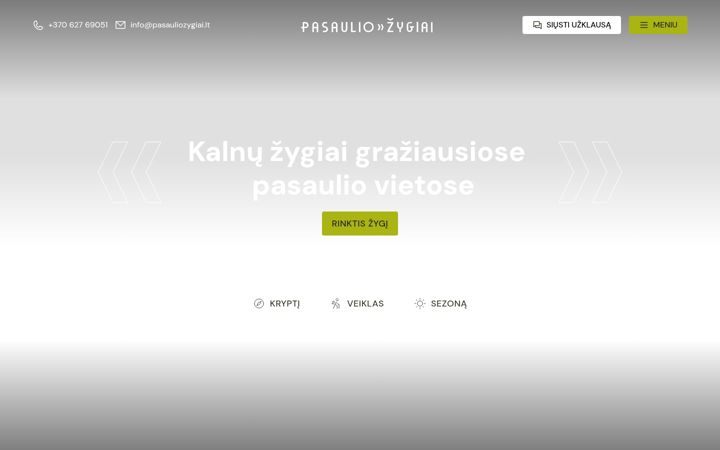 Screenshot of pasauliozygiai.lt