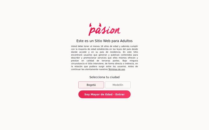 Екранна снимка на pasionprepagos.com