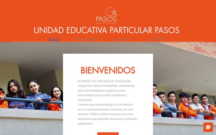 Screenshot of pasos.edu.ec