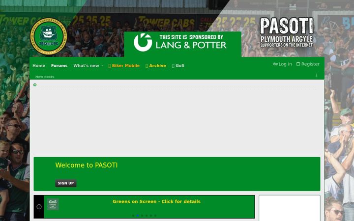 Screenshot of pasoti.co.uk