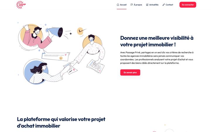 Screenshot of passageprive.com