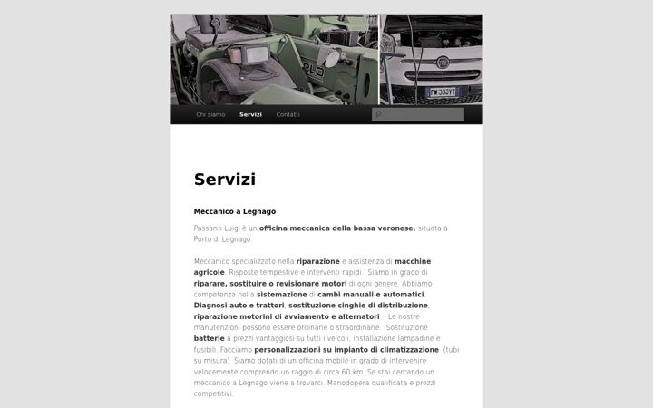 Screenshot of passarinluigi.com