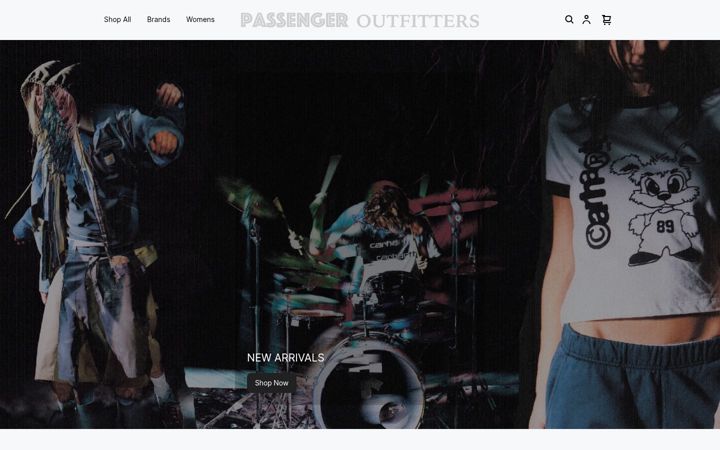 Екранна снимка на passengeroutfitters.co.uk