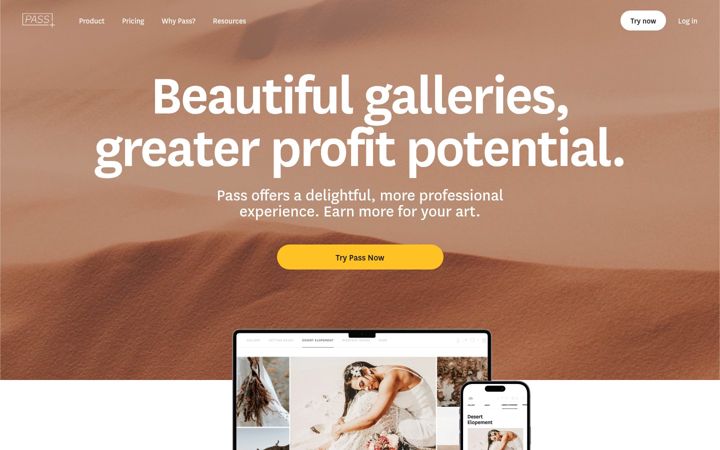 Screenshot of passgallery.com