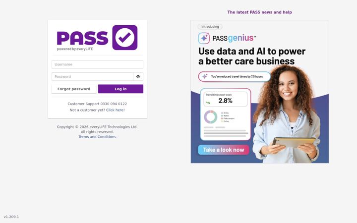 Screenshot of passgenius.com