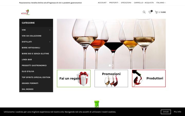 Screenshot stránky passionevino.net