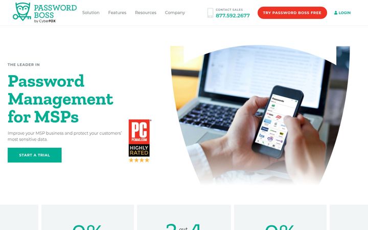 Screenshot of passwordboss.com