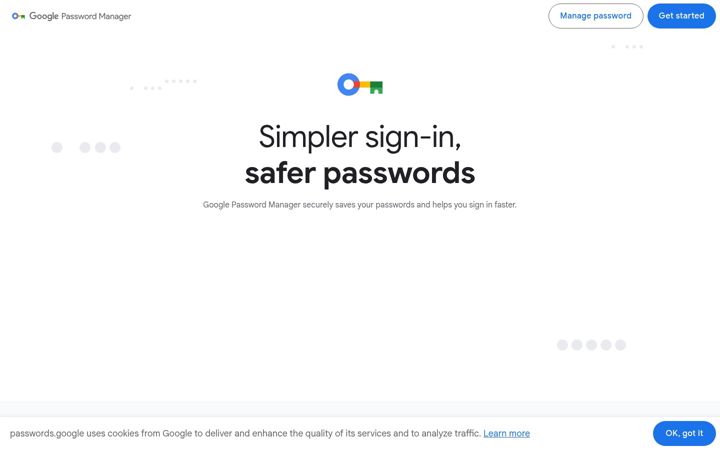 Screenshot of passwords.google