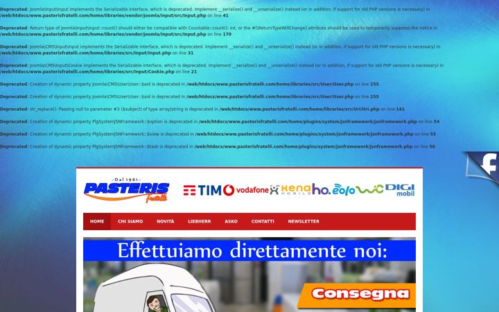 Screenshot of pasterisfratelli.com